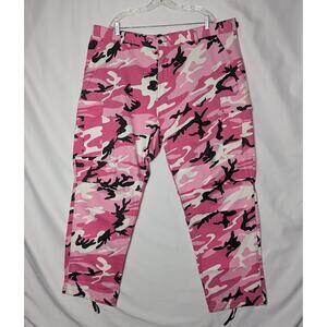 ROTHCO Women's  Paratrooper Pink/Black Camo Fatigues Size XXL
